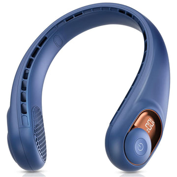 Ventilateur de cou sans pales 4000mah 3800-5800rpm réglable 3 vitesses réglable ventilateur portable éventail de cou silencieux